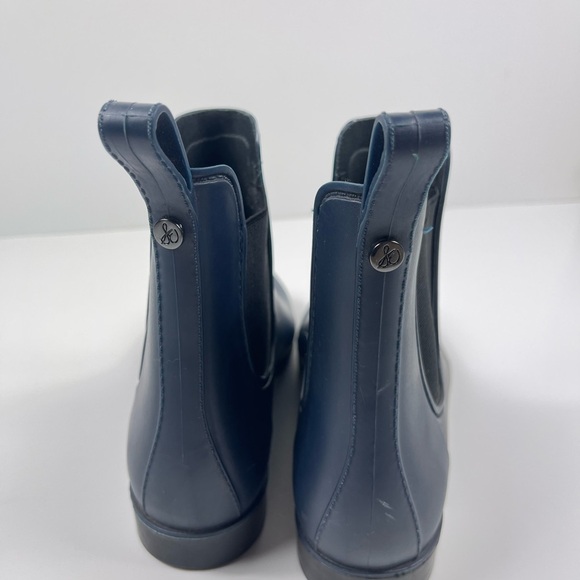 Sam Edelman Womens Size 9 Tinsley Matte Blue Rubber Rain Boots Waterproof Preppy - Picture 2 of 9